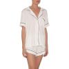 Eberjey Gisele Relaxed Women’s Short PJ Set(Ivory/Navy)