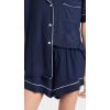 Eberjey Gisele Relaxed Women’s Short PJ Set(Navy/Ivory)