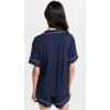 Eberjey Gisele Relaxed Women’s Short PJ Set(Navy/Ivory)
