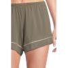 Eberjey Gisele Relaxed Women’s Short PJ Set(Smokey Olive/Ivory)
