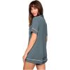 Eberjey Gisele Relaxed Women’s Short PJ Set(Stone Blue/Ivory)