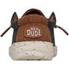 HEYDUDE Wally Kids Jersey | Kids Shoes | Lace Up Loafers | Comfortable & Light-Weight(Charcoal)