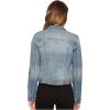 KUT from the Kloth Amelia Jean Jacket – Jackets for Women – Button Front Closure – Point Collar – Straight Back(Empathetic/Medium Base Wash)