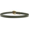 Madewell Women’s Chunky Metal Leather Belt(Dried Olive)