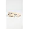 Madewell Women’s Chunky Metal Leather Belt(Ecru)