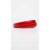 Madewell Women’s Chunky Metal Leather Belt(Kilt Red)