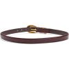 Madewell Women’s Chunky Metal Leather Belt(Soft Mahogany)