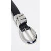 Madewell Women’s Chunky Metal Leather Belt(True Black)