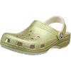 Crocs Unisex Adult Classic Glitter Clog(Light Gold)