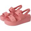 Crocs Women’s Brooklyn 4U Low Wedges, Platform Wedge Sandals for Women(Hot Blush)