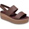 Crocs Women’s Brooklyn Low Wedge Sandals(Mocha/Mushroom)