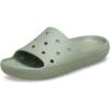 Crocs unisex-adult Classic Slide 2.0(Moss)