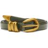 Madewell Women’s Chunky Metal Leather Belt(Dried Olive)