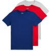 Polo Ralph Lauren Underwear Men’s 3 Pack Slim Fit Crew Tee(Fall Royal/Rl2000 Red/Andover Heather)