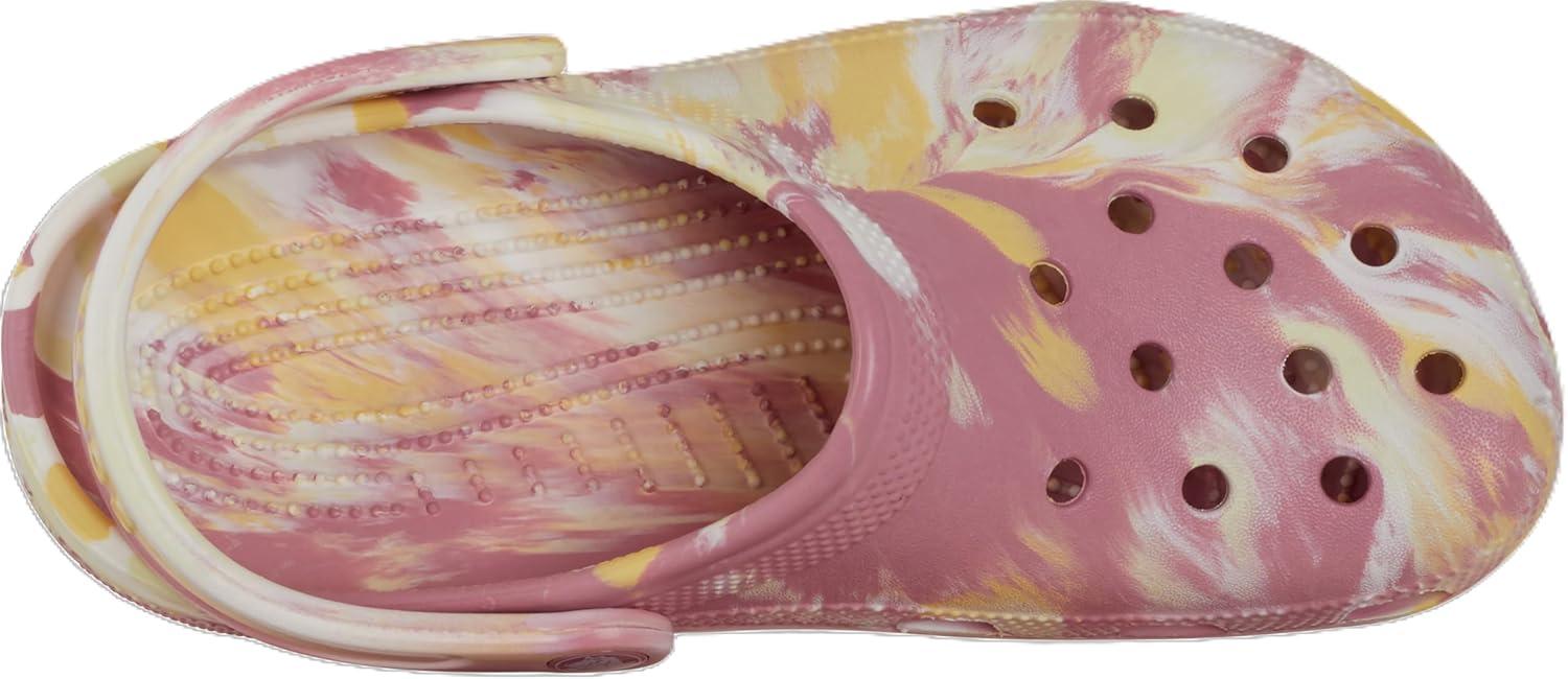 imageCrocs Unisex Adult Classic Marbled TieDye ClogsDaylilyMulti