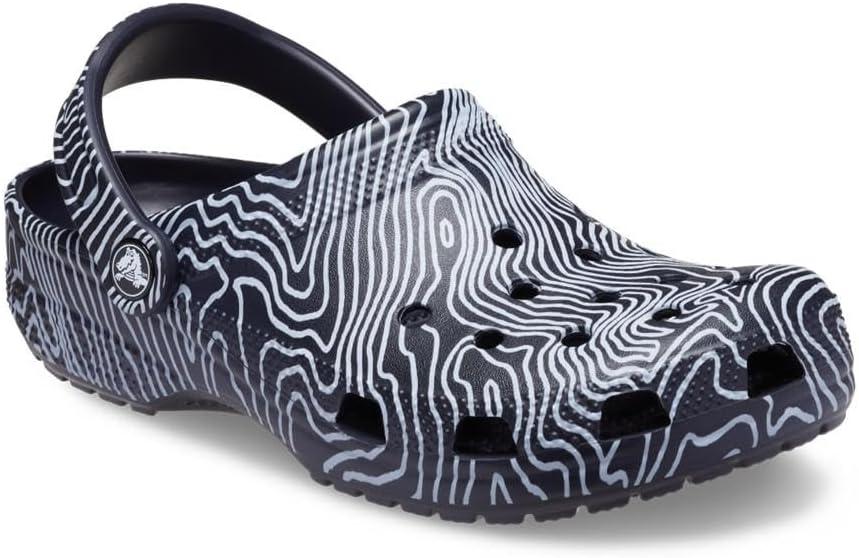 imageCrocs Unisex Adult Classic Marbled TieDye ClogsDeep NavyMulti