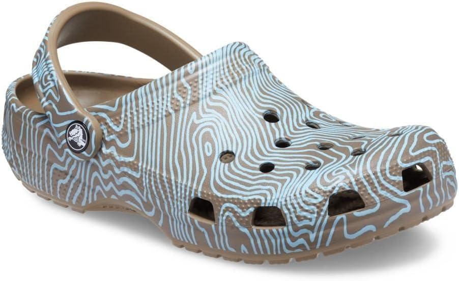 imageCrocs Unisex Adult Classic Marbled TieDye ClogsKhakiMulti