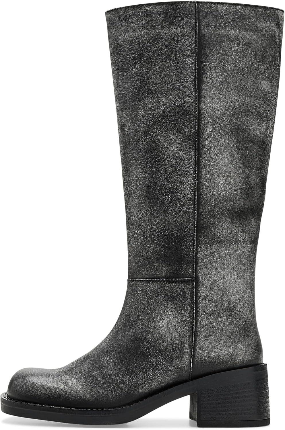 imageFree People Womens Dana Distressed Pullon Boots EquestrianBlack Distressed Leather