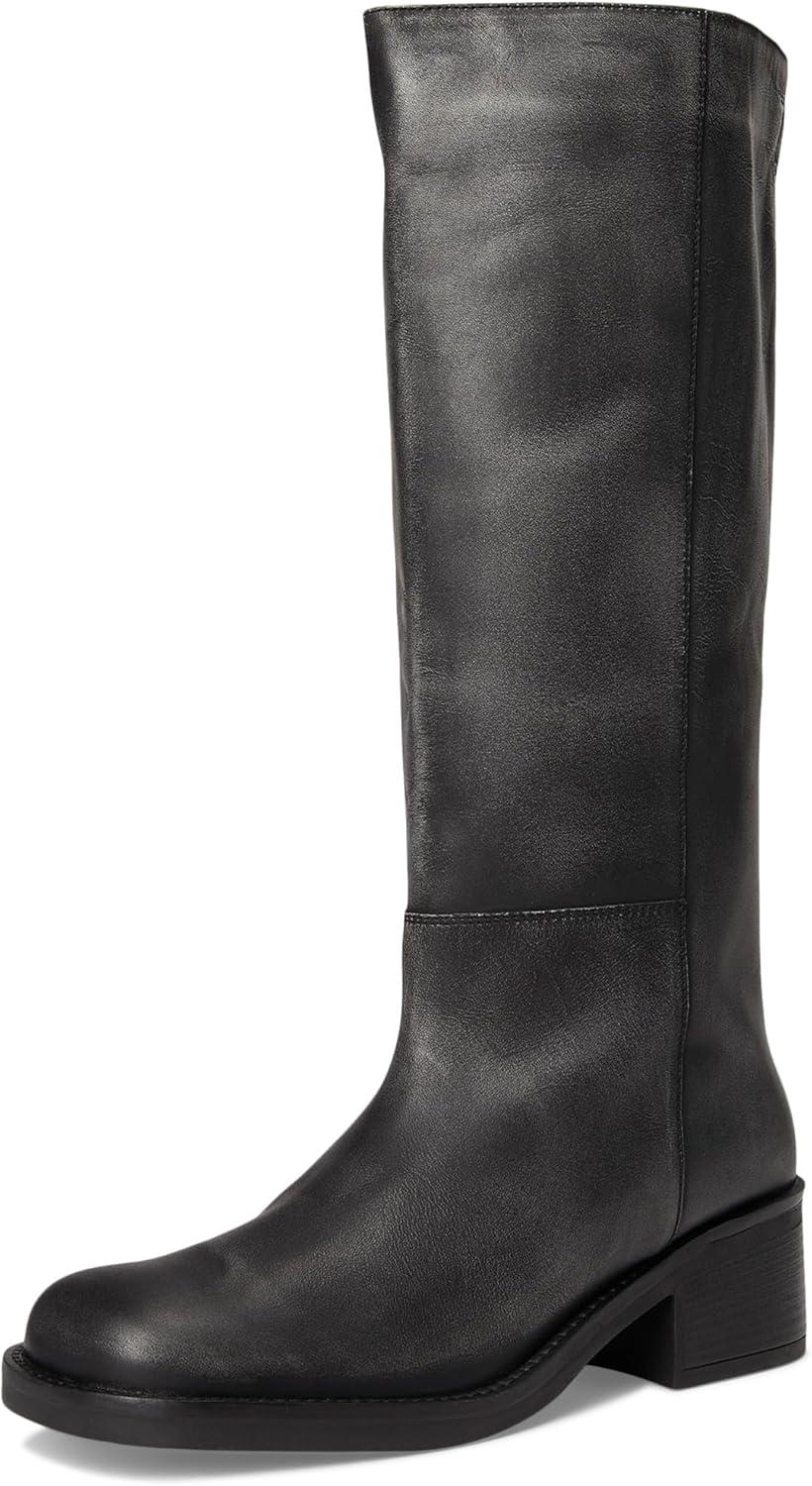 imageFree People Womens Dana Distressed Pullon Boots EquestrianBlack Distressed Leather