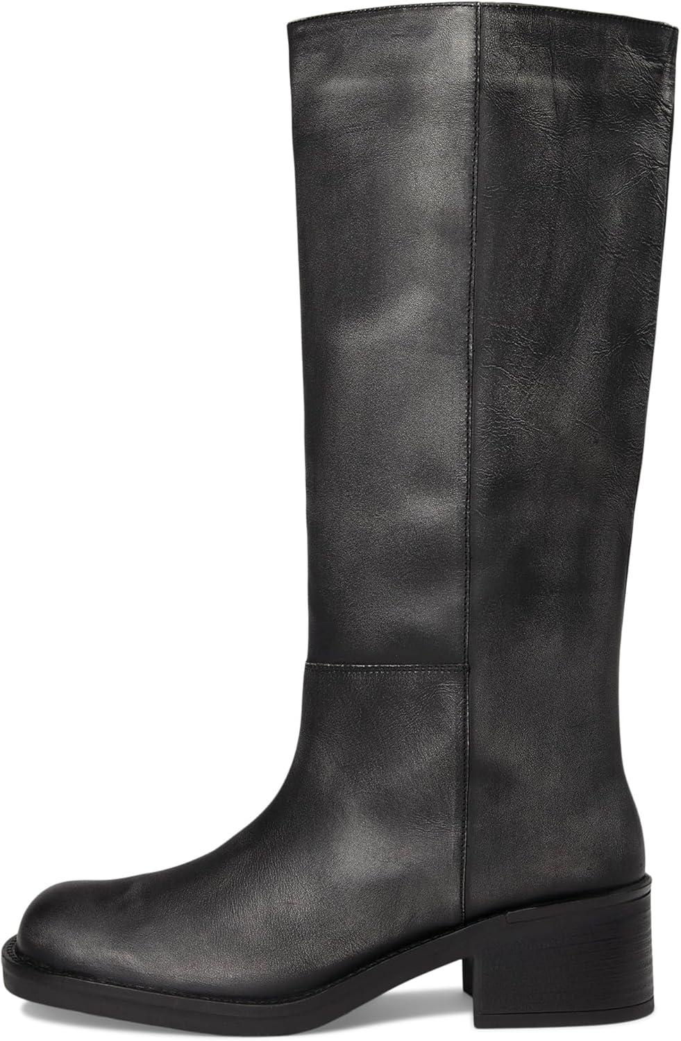 imageFree People Womens Dana Distressed Pullon Boots EquestrianBlack Distressed Leather