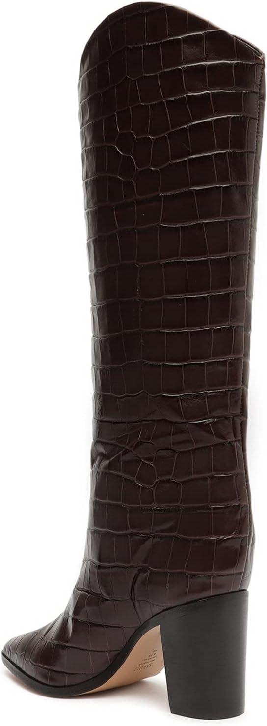 imageSCHUTZ Womens Maryana Block BootsDark Chocolate