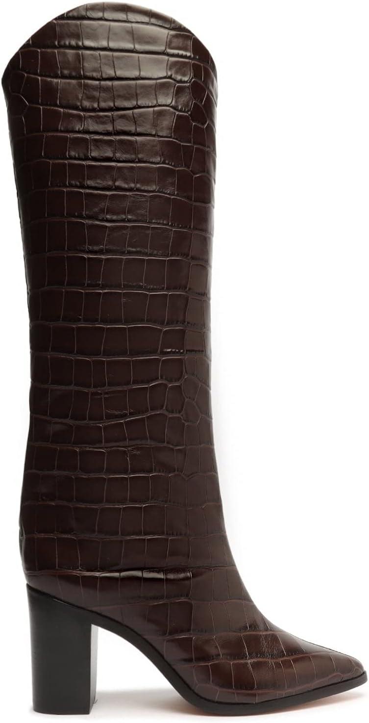 imageSCHUTZ Womens Maryana Block BootsDark Chocolate