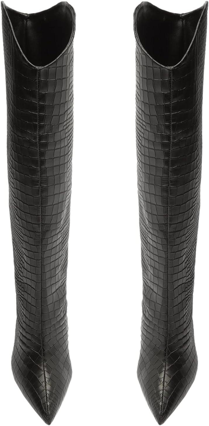 imageSCHUTZ Womens Maryana Leather Dress BootBlack