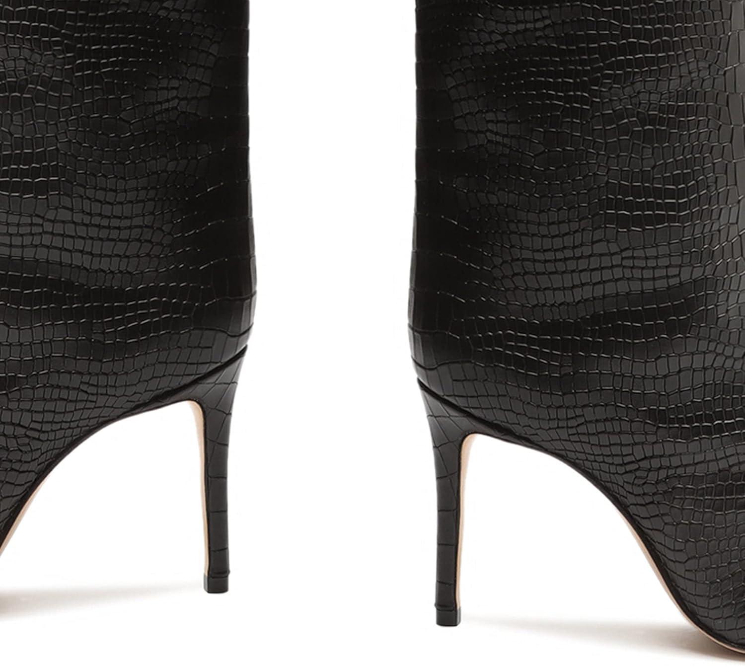 imageSCHUTZ Womens Maryana Leather Dress BootBlack