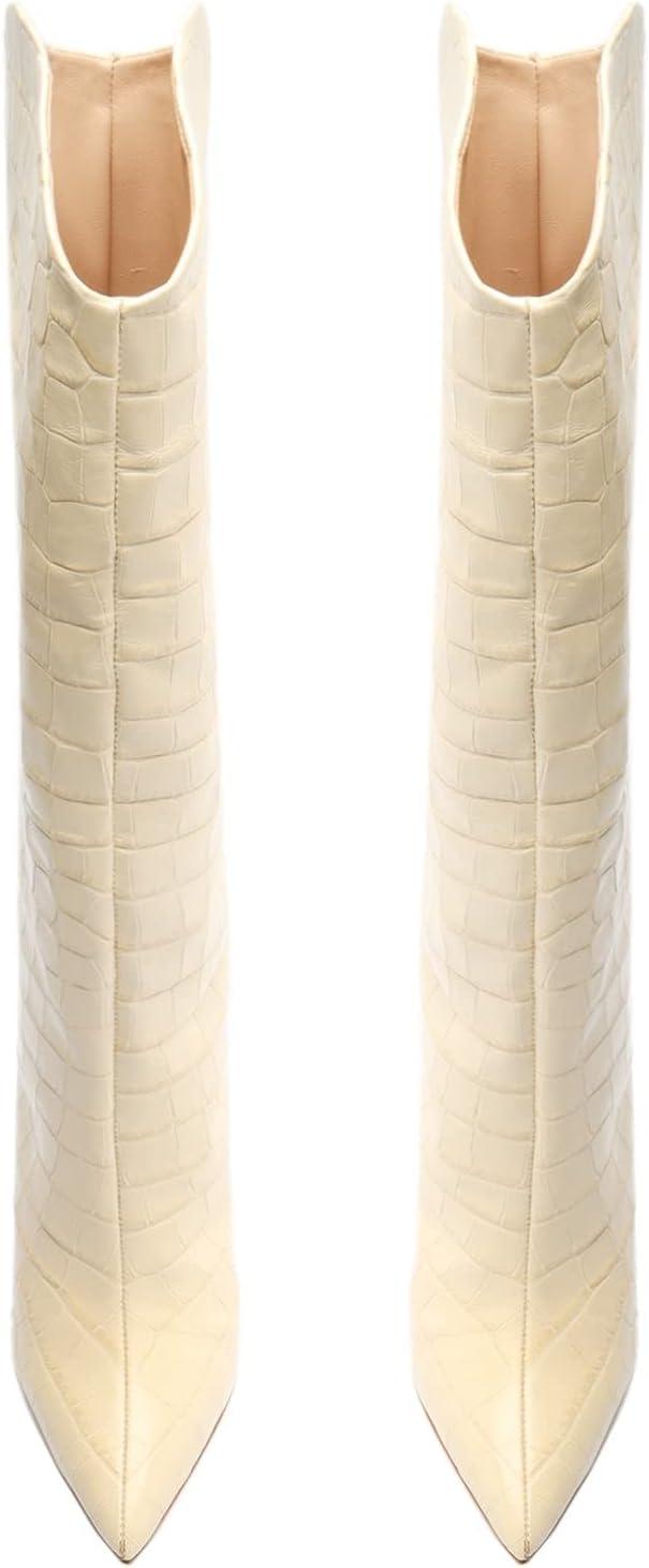 imageSCHUTZ Womens Maryana Leather Dress BootEggshell