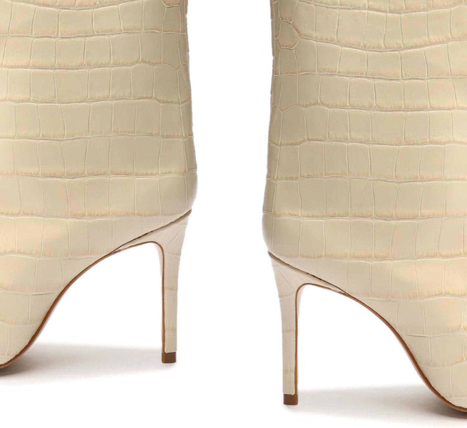 imageSCHUTZ Womens Maryana Leather Dress BootEggshell