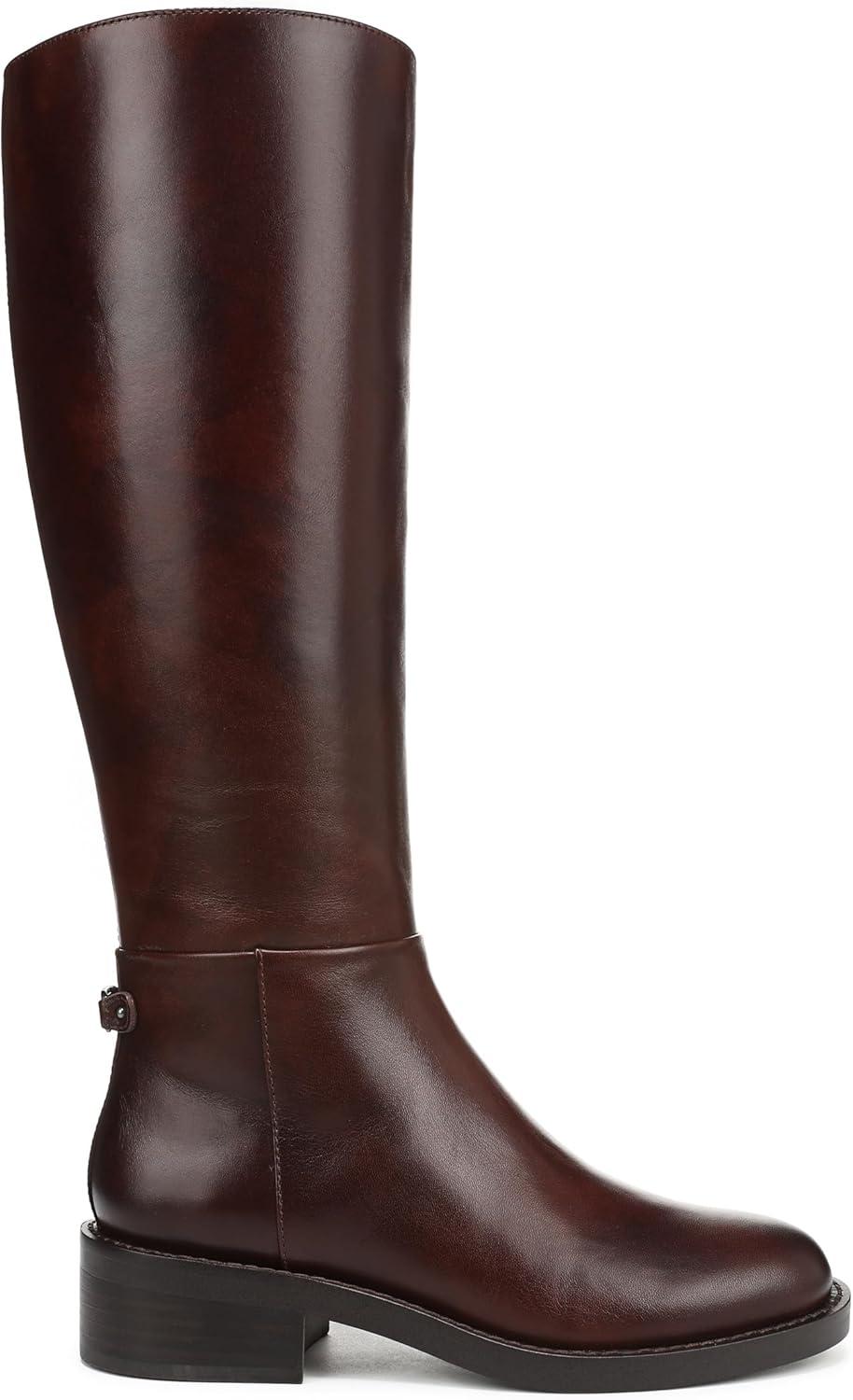 imageSam Edelman Womens Milla Equestrian BootDark Brown Wide Calf