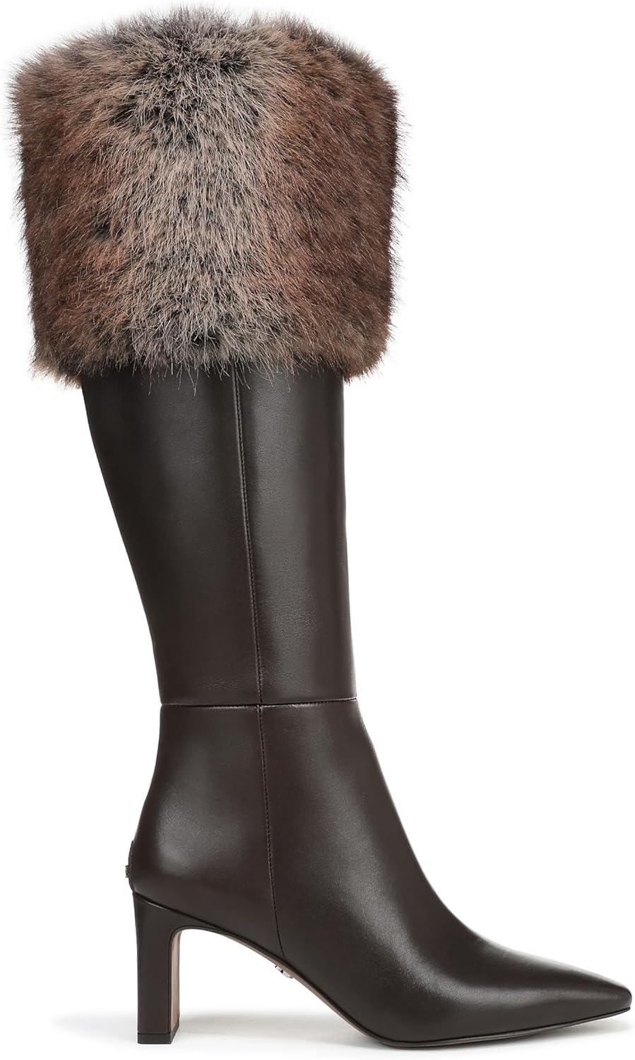 imageSam Edelman womens SylviaChocolate BrownBrown Multi Wide Calf