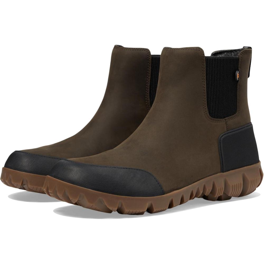 imageBOGS Mens Arcata Urban Leather Chelsea Snow BootChocolate 1