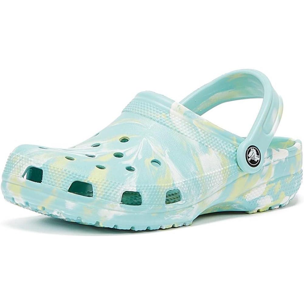 imageCrocs Unisex Adult Classic Marbled TieDye ClogsPure WaterMulti