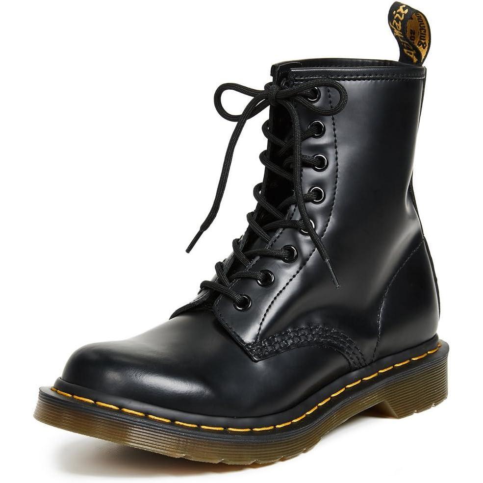 imageDr Martens Womens 1460 W Smooth Leather 8 Eye BootBlack
