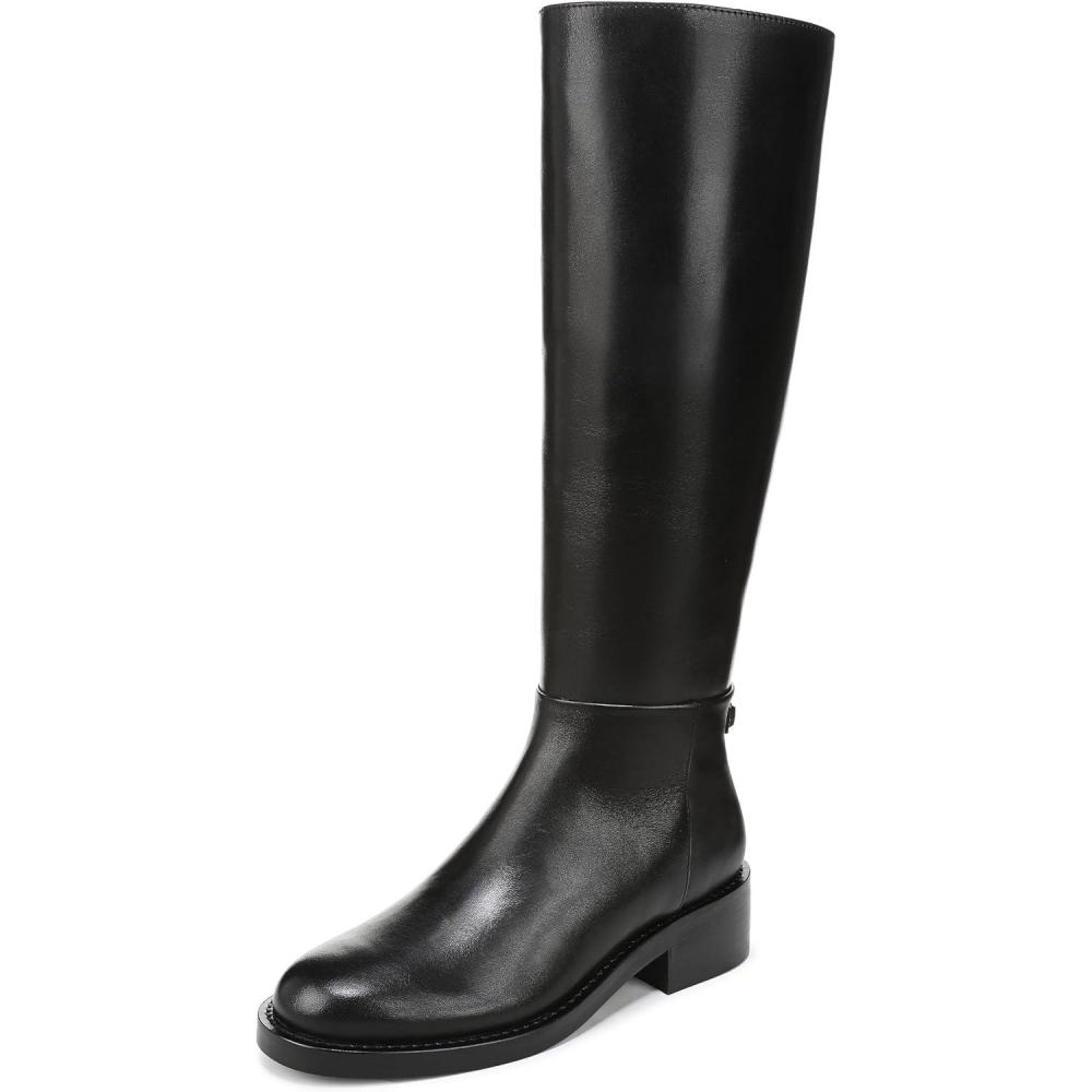 imageSam Edelman Womens Milla Equestrian BootBlack Leather Wide Calf