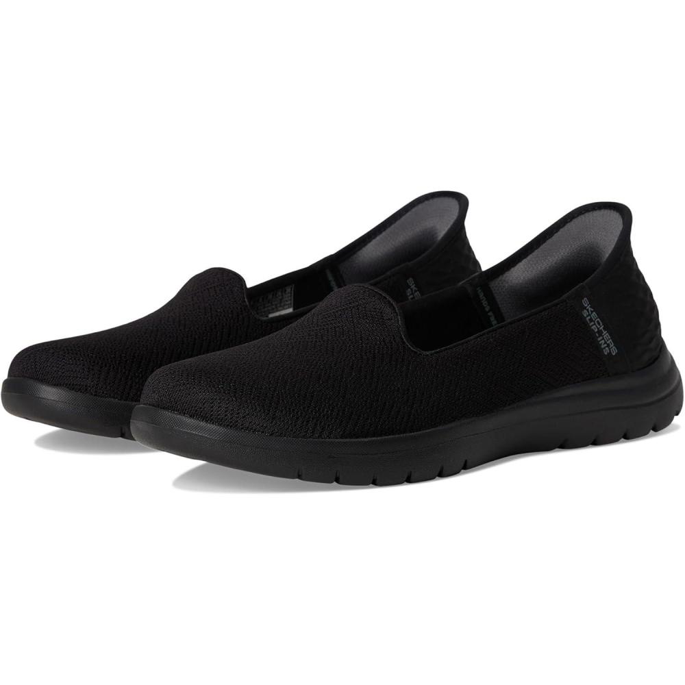 imageSkechers Womens OnThego FlexAstonish Hands Free Slipins Casual ShoesBlack Textile