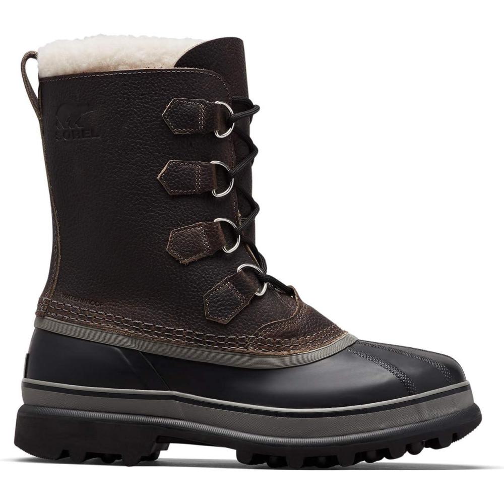imageSorel Mens Caribou Snow BootQuarry  Black