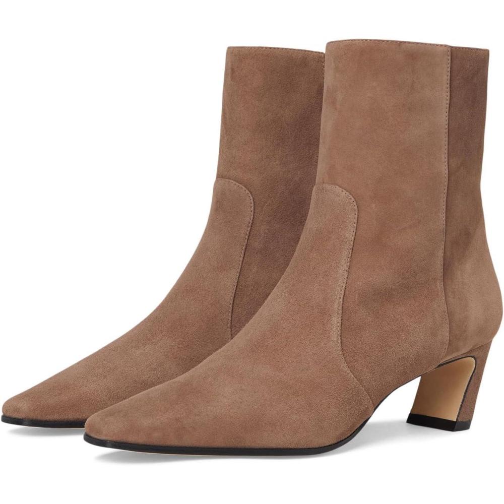 imageStuart Weitzman Womens Stassi Zip Bootie 50 Ankle BootTaupe