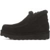 BEARPAW Womens Maeve Platform Lo Waterproof Suede Ankle Boots(Black Ii)