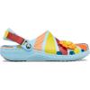 Crocs Unisex Adult Classic Marbled Tie-Dye Clogs(Arctic/Multi)