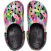 Crocs Unisex Adult Classic Marbled Tie-Dye Clogs(Black/Bubble Block)