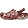Crocs Unisex Adult Classic Marbled Tie-Dye Clogs(Dark Clay/Multi)