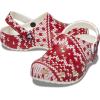 Crocs Unisex Adult Classic Marbled Tie-Dye Clogs(Holiday Sweater Print)