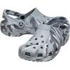 Crocs Unisex Adult Classic Marbled Tie-Dye Clogs(Light Grey/Multi)