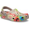 Crocs Unisex Adult Classic Marbled Tie-Dye Clogs(Mushroom/Multi)
