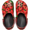 Crocs Unisex Adult Classic Marbled Tie-Dye Clogs(Red/Black)