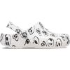 Crocs Unisex Adult Classic Marbled Tie-Dye Clogs(White/Black)