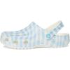 Crocs Unisex Adult Classic Marbled Tie-Dye Clogs(White/Blue 1)