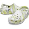 Crocs Unisex Adult Classic Marbled Tie-Dye Clogs(White/Microchip)